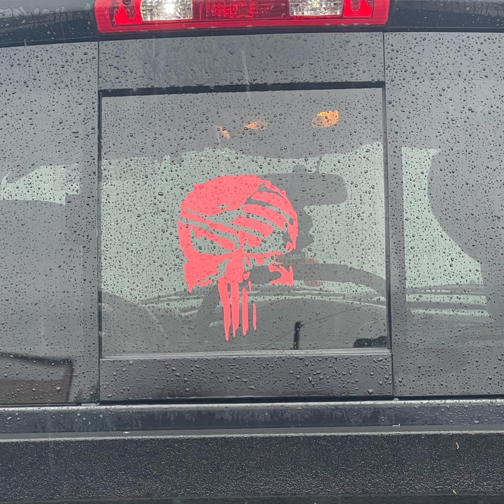 Distressed Punisher Decal